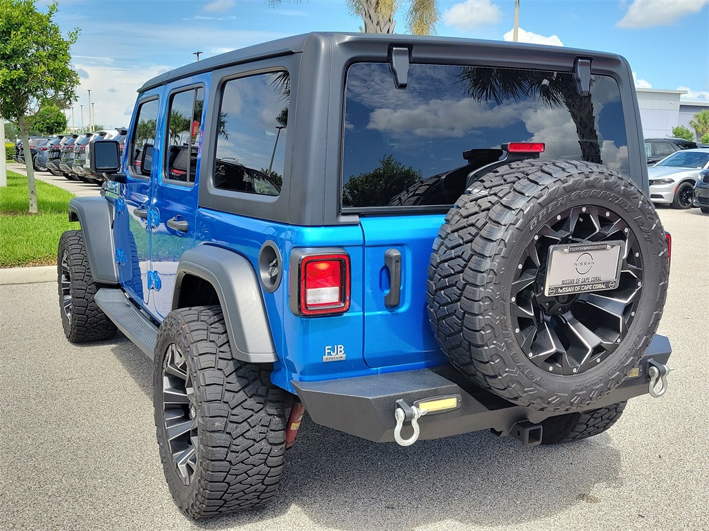 2021 Hydro Blue Pearl Coat Jeep Wrangler Unlimited Willys 4X4 SUV