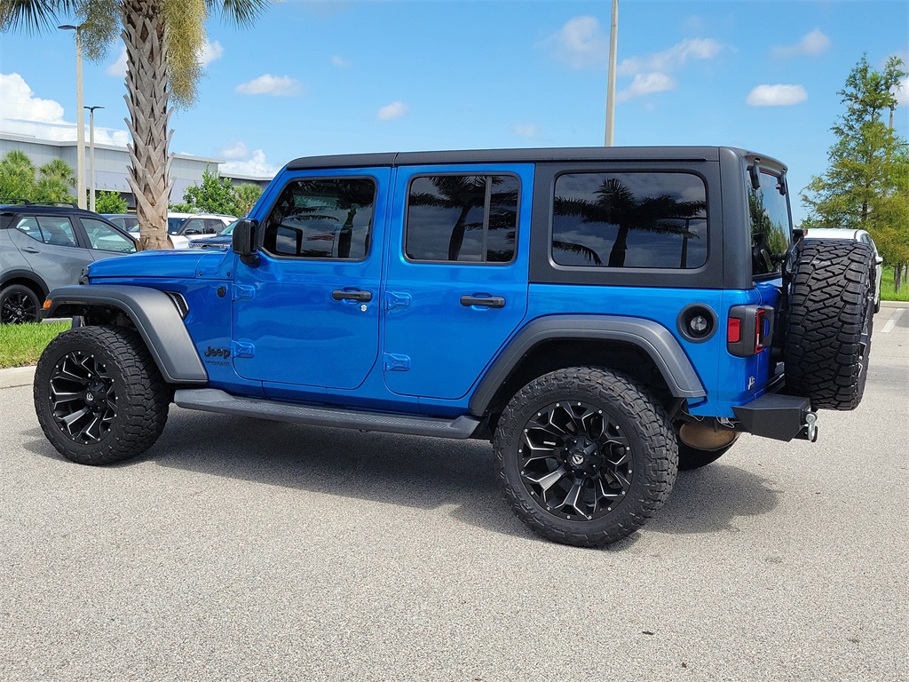 2021 Hydro Blue Pearl Coat Jeep Wrangler Unlimited Willys 4X4 SUV