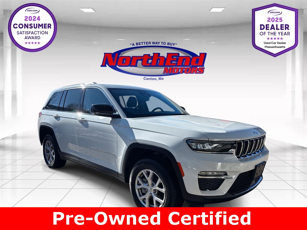2022 Bright White Clearcoat Jeep Grand Cherokee Limited SUV