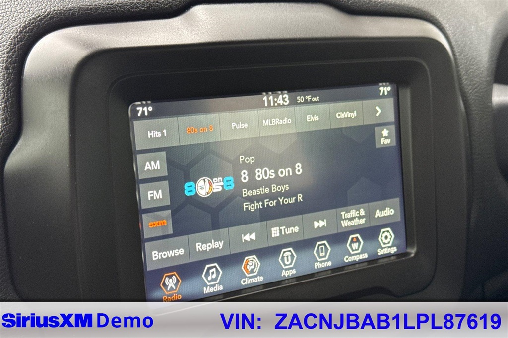 used 2020 Jeep Renegade car, priced at $17,919