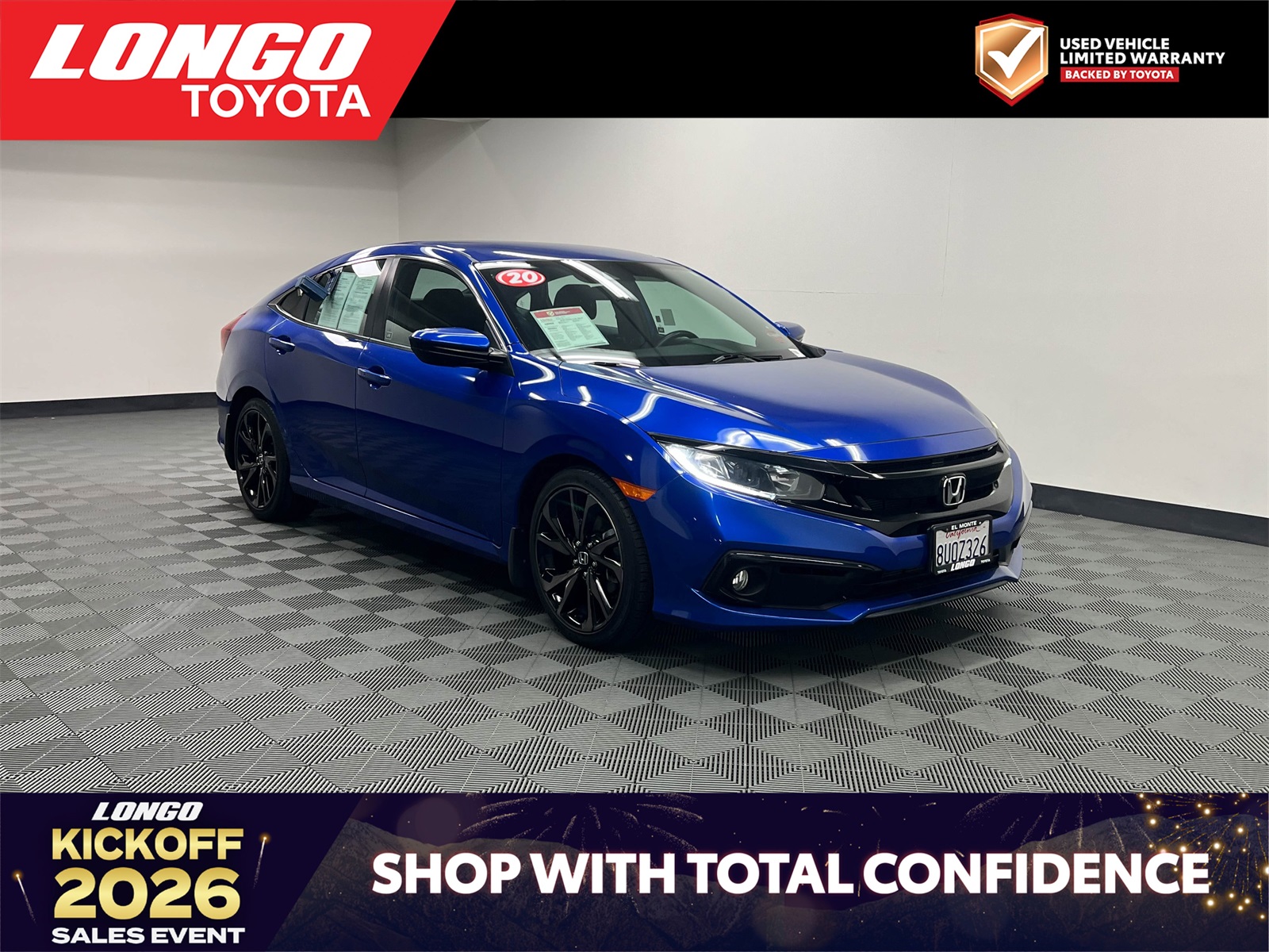 used 2020 Honda Civic car, priced at $21,788