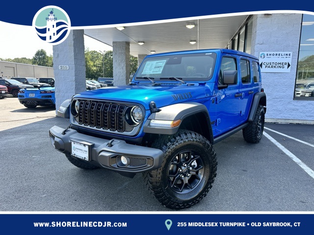 2025 Hydro Blue Pearl Coat Jeep Wrangler Willys SUV