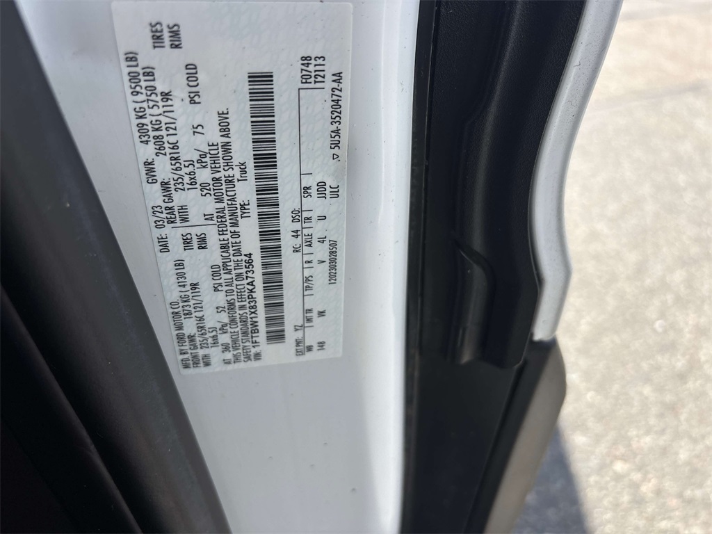 2023 White Ford Transit Cargo Van Base RWD Van