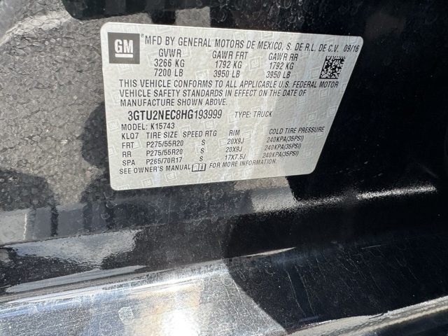 Photo of 2017 GMC Sierra 1500 SLT in Jacksonville, NC - 11,  2017 GMC Sierra 1500 SLT:16904P