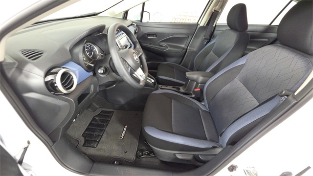2025 Aspen White Tricoat Nissan Versa 1.6 SV FWD Sedan