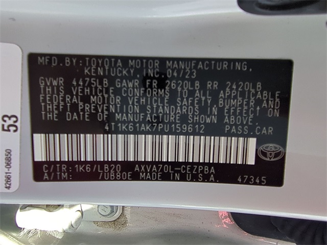 used 2023 Toyota Camry car, priced at $25,711