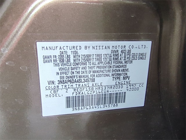 used 2025 Nissan Kicks car, priced at $23,200