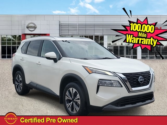 2023 Pearl White Tricoat Nissan Rogue SV FWD SUV