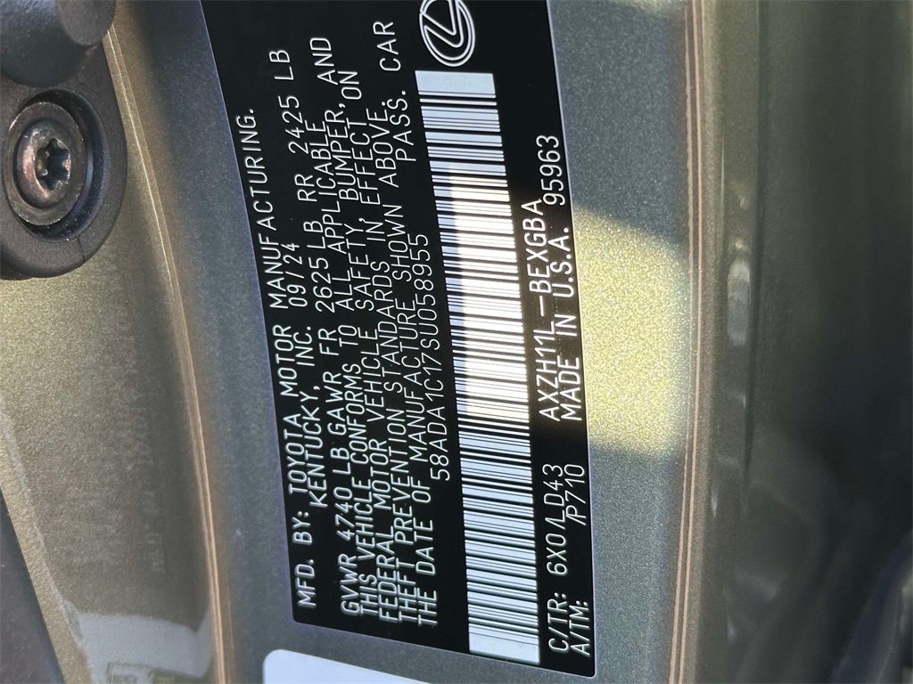 used 2025 Lexus ES car, priced at $44,995