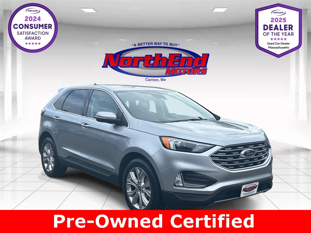 2024 Silver Metallic Ford Edge Titanium SUV