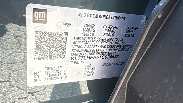 new 2026 Chevrolet Trax car, priced at $24,495