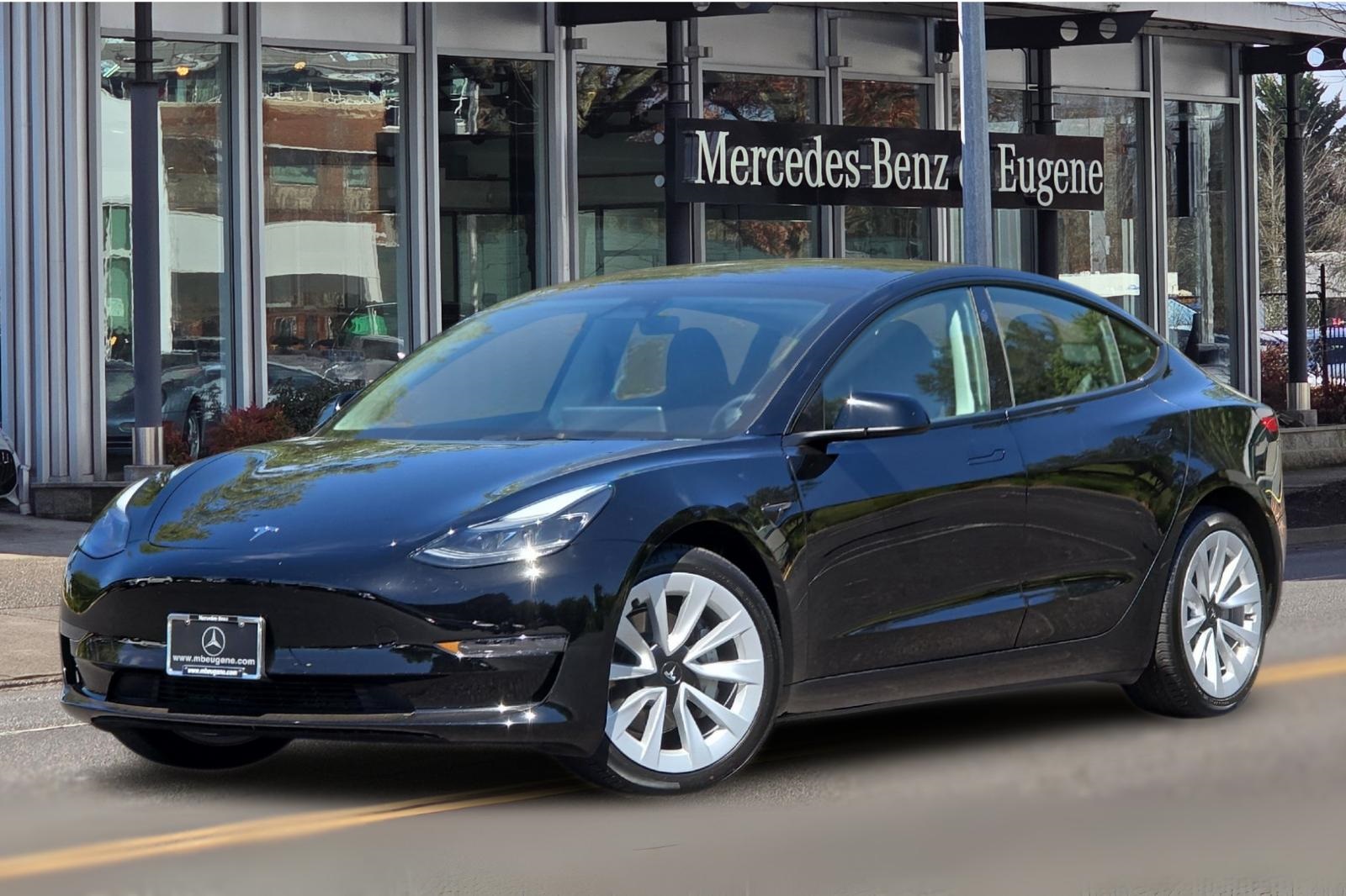 Used 2023 Tesla Model 3 Base with VIN 5YJ3E1EA3PF489446 for sale in Eugene, OR