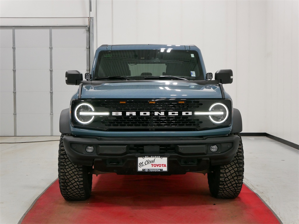 Used 2022 Ford Bronco 4-Door Wildtrak with VIN 1FMEE5DP5NLB69363 for sale in Waite Park, Minnesota