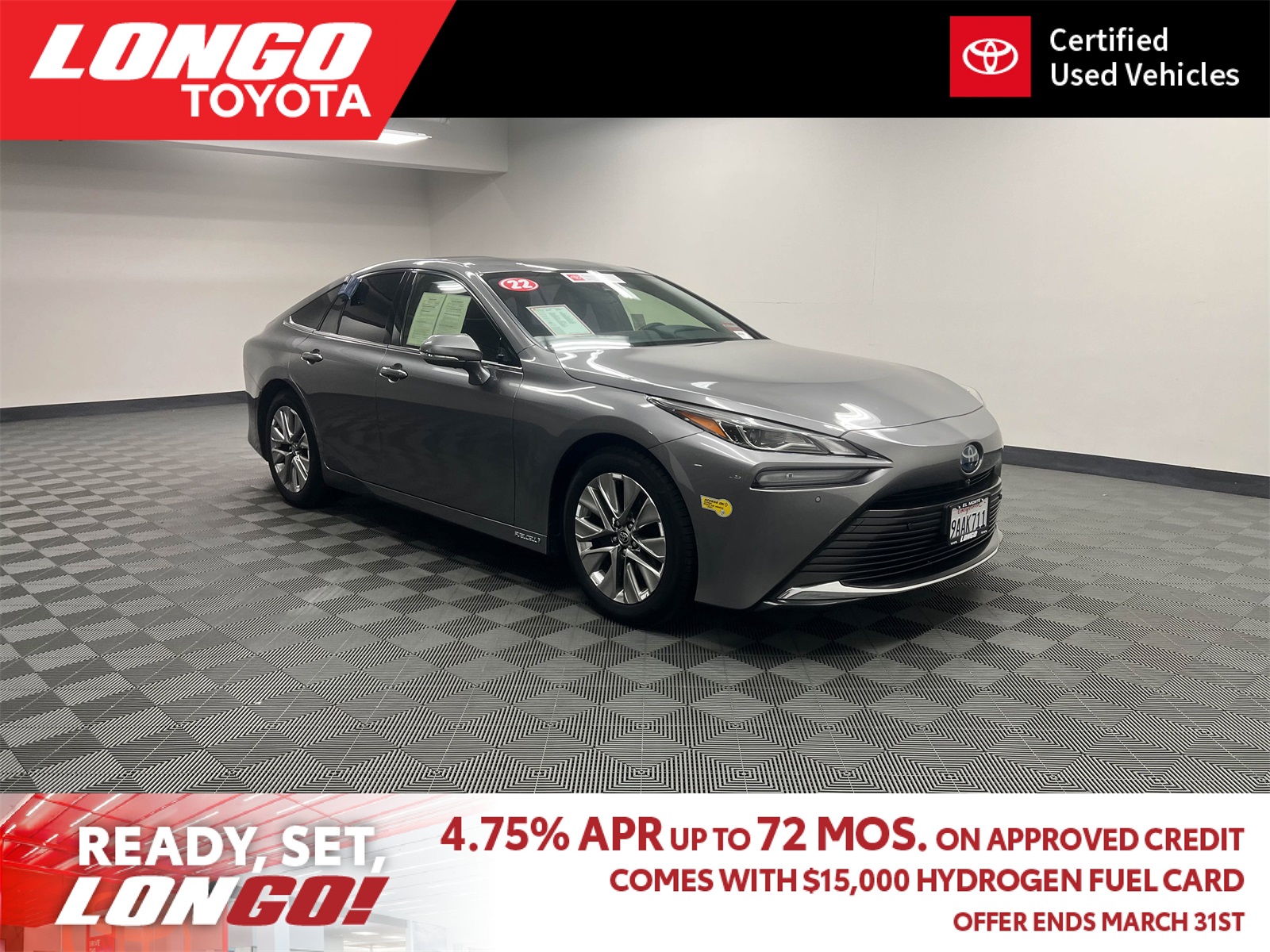 used 2022 Toyota Mirai car, priced at $12,988