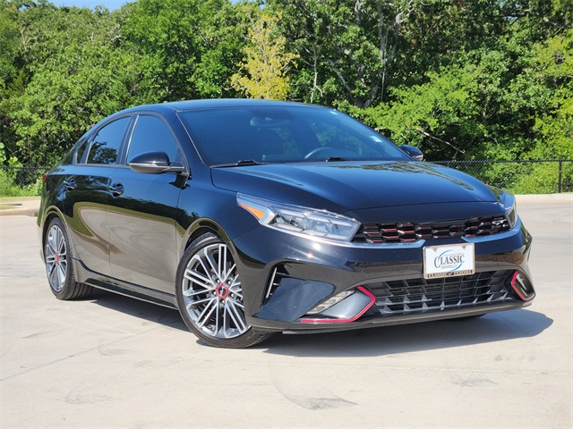 2023 Aurora Black Pearl Kia Forte GT Sedan