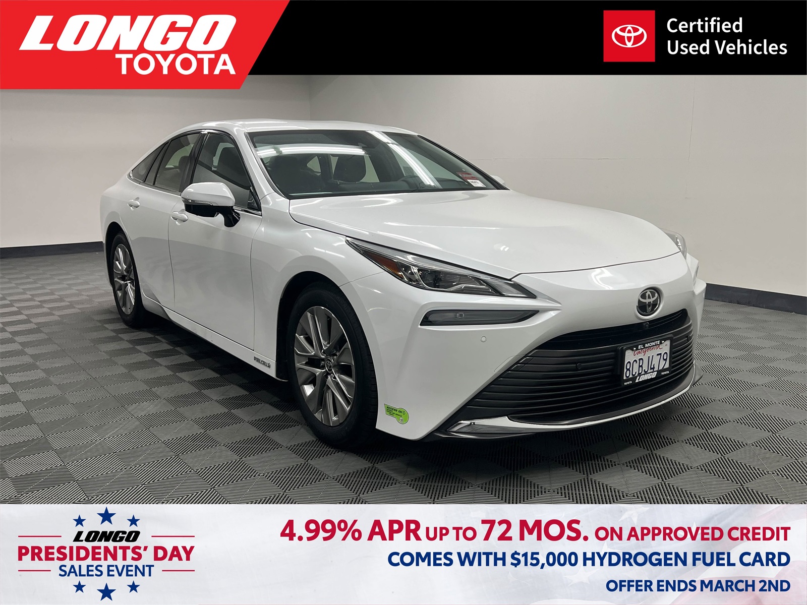 used 2023 Toyota Mirai car, priced at $12,288