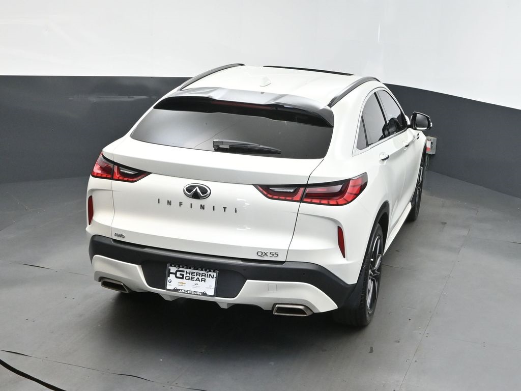 2022 Majestic White INFINITI QX55 ESSENTIAL AWD SUV