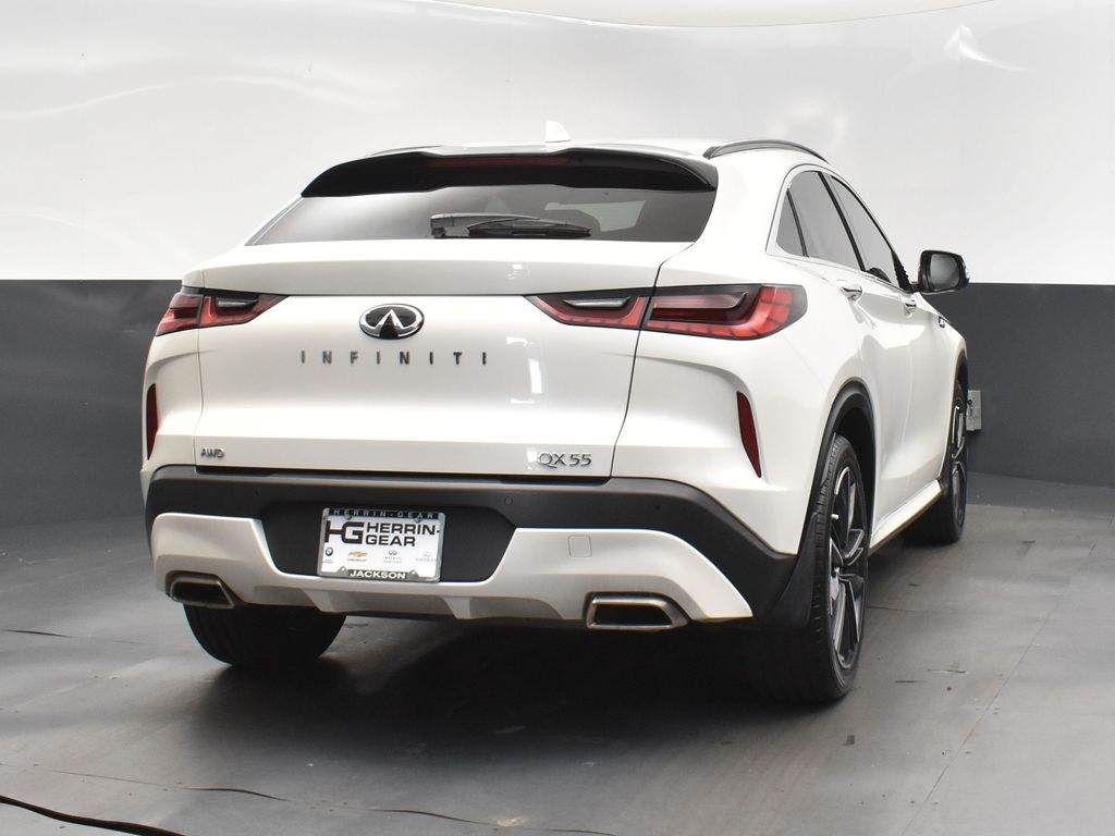 2022 Majestic White INFINITI QX55 ESSENTIAL AWD SUV