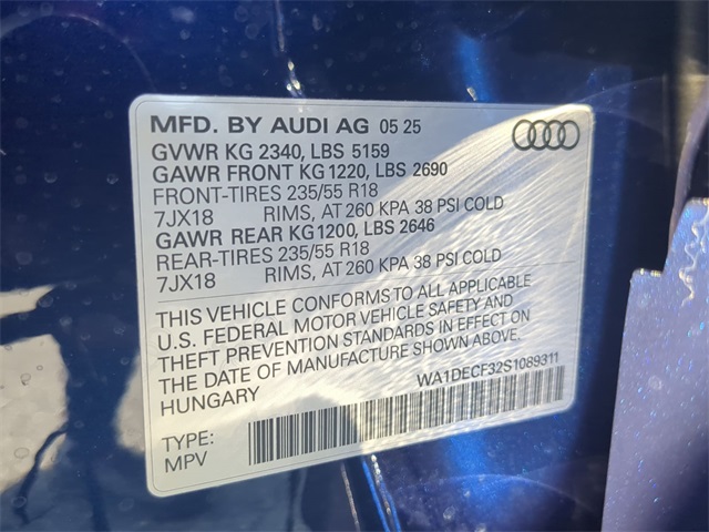 new 2025 Audi Q3 car, priced at $40,150