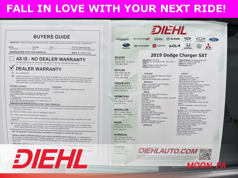 Used 2019 Dodge Charger Sedan