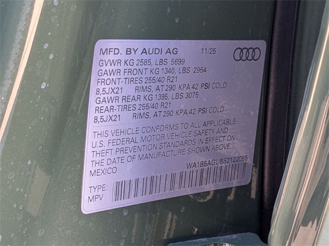 new 2025 Audi SQ5 car, priced at $76,155