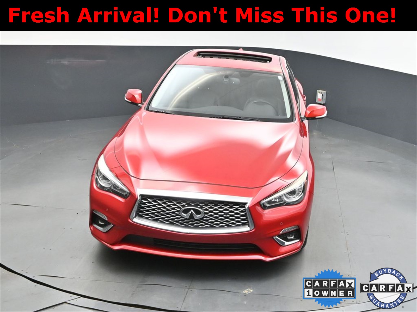 2021 Dynamic Sunstone Red INFINITI Q50 3.0t LUXE RWD Sedan