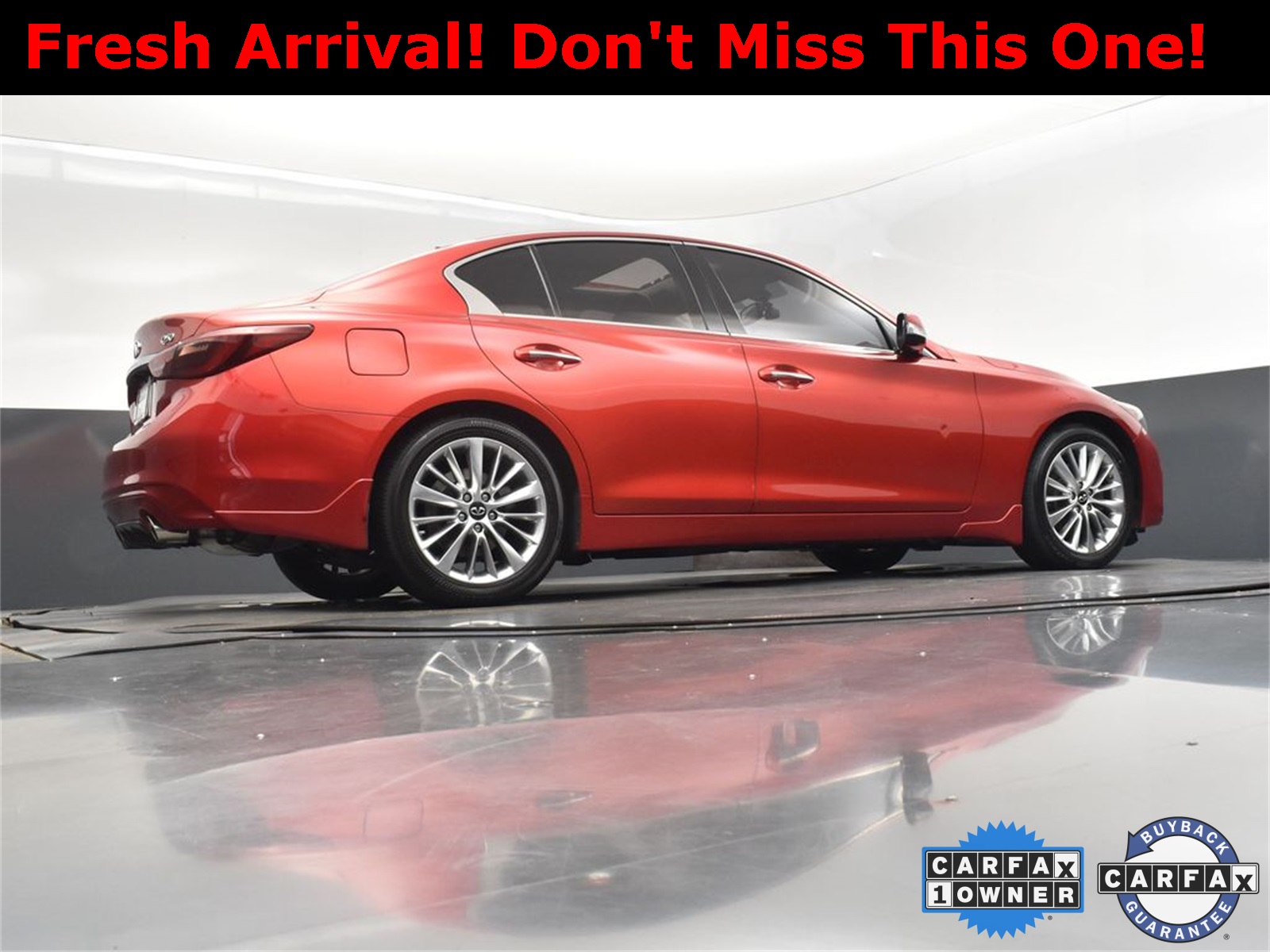 2021 Dynamic Sunstone Red INFINITI Q50 3.0t LUXE RWD Sedan