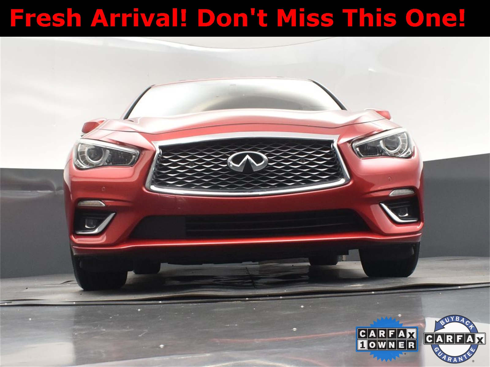 2021 Dynamic Sunstone Red INFINITI Q50 3.0t LUXE RWD Sedan