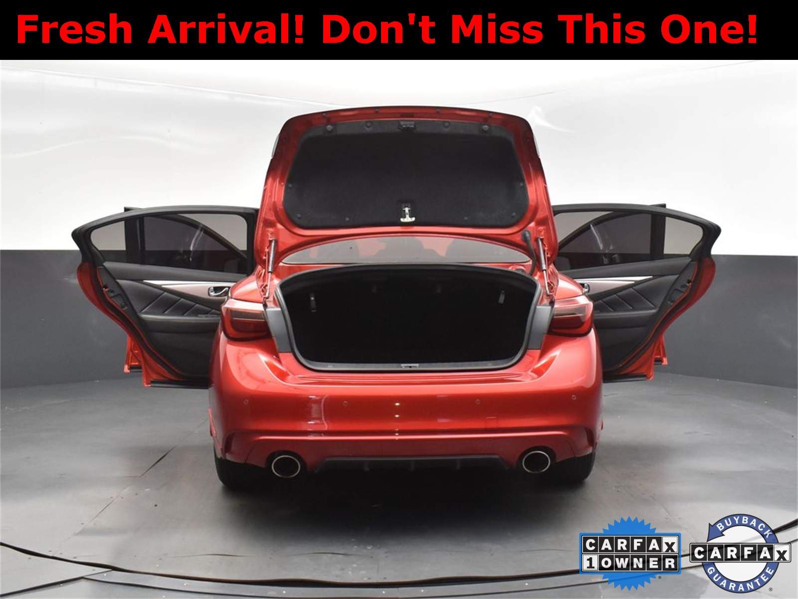 2021 Dynamic Sunstone Red INFINITI Q50 3.0t LUXE RWD Sedan