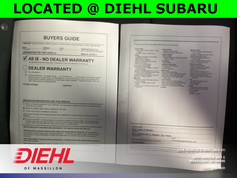 Used 2025 Subaru Outback SUV