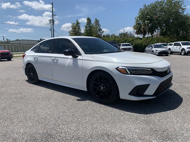 2022 Platinum White Honda Civic Sedan Sport FWD Sedan