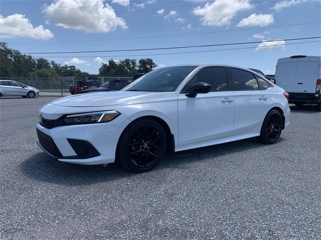 2022 Platinum White Honda Civic Sedan Sport FWD Sedan