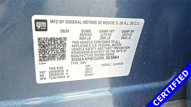 used 2024 Chevrolet Equinox car, priced at $22,583