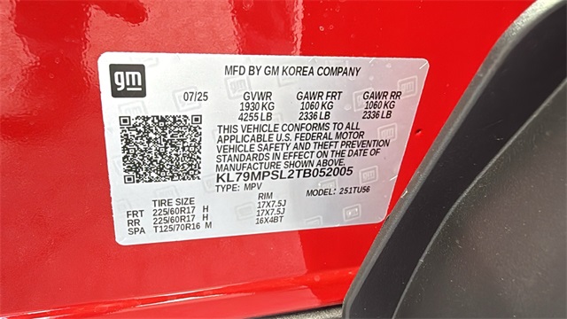 new 2026 Chevrolet TrailBlazer car, priced at $26,785