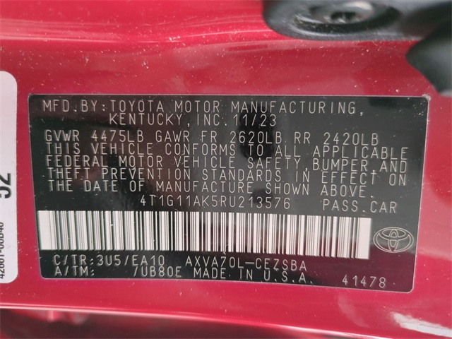 used 2024 Toyota Camry car, priced at $23,911