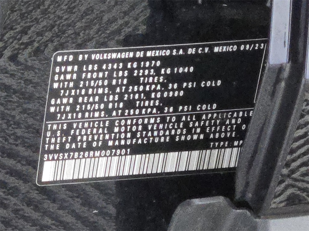 used 2024 Volkswagen Taos car, priced at $17,988