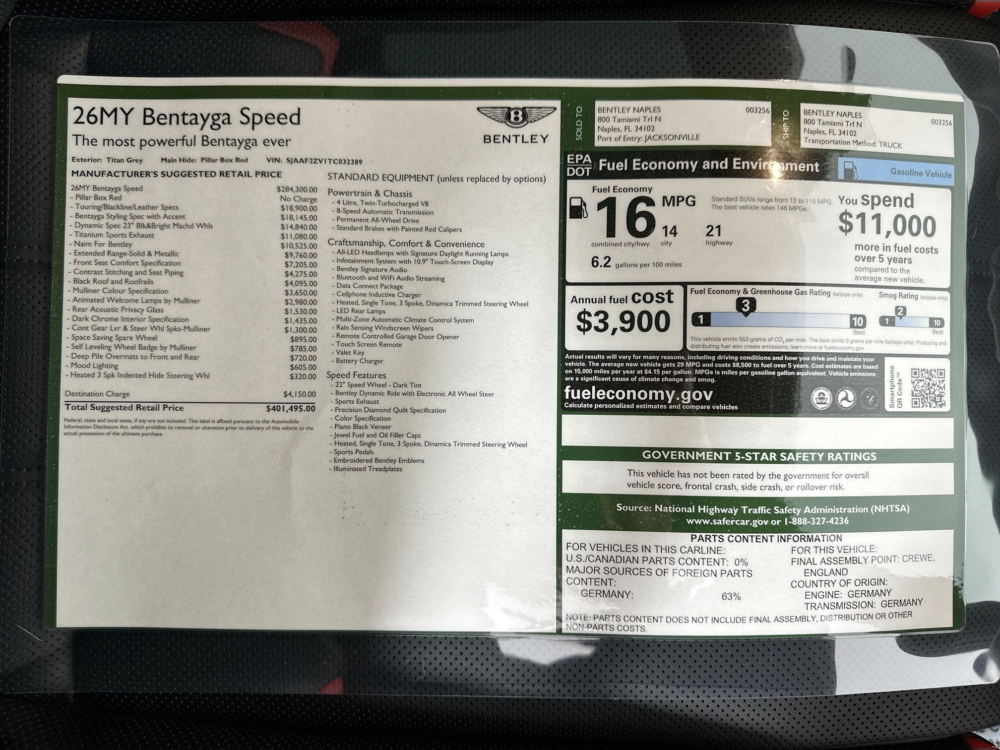 new 2026 Bentley Bentayga car