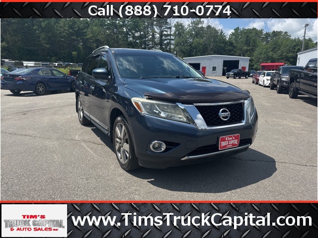 2013 Arctic Blue Metallic Nissan Pathfinder Platinum SUV