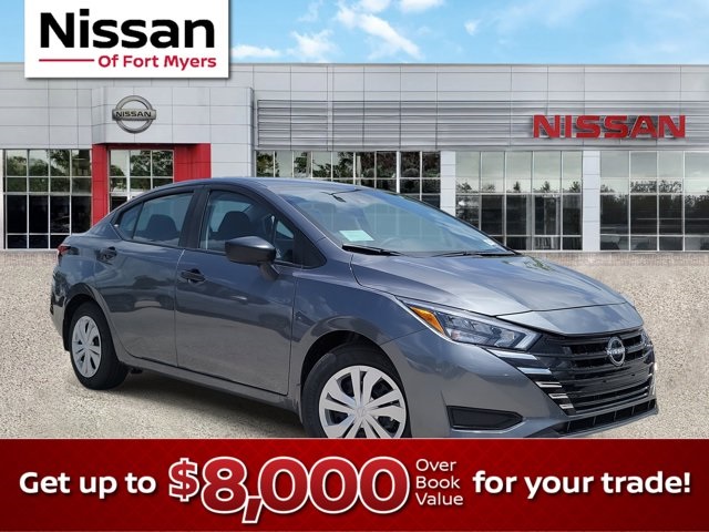 2025 Gun Metallic Nissan Versa 1.6 S Sedan