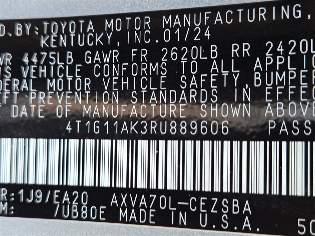 Used 2024 Toyota Camry Sedan