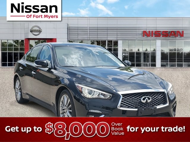 2022 Black Obsidian INFINITI Q50 LUXE Sedan