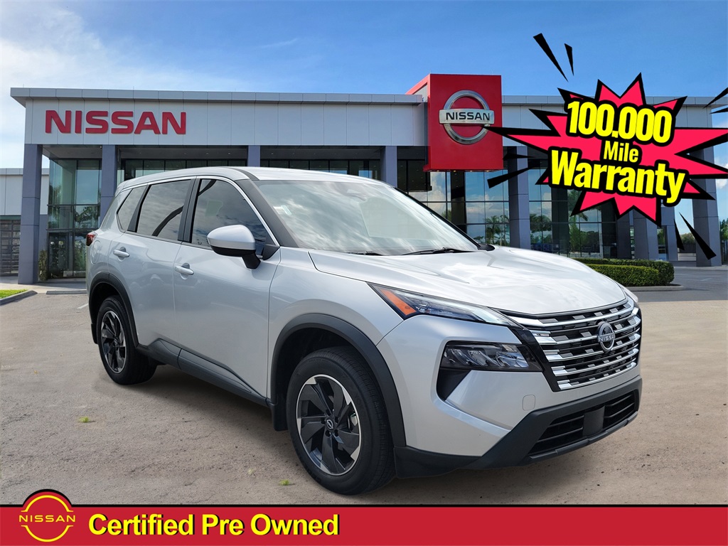 2024 Brilliant Silver Metallic Nissan Rogue SV FWD SUV