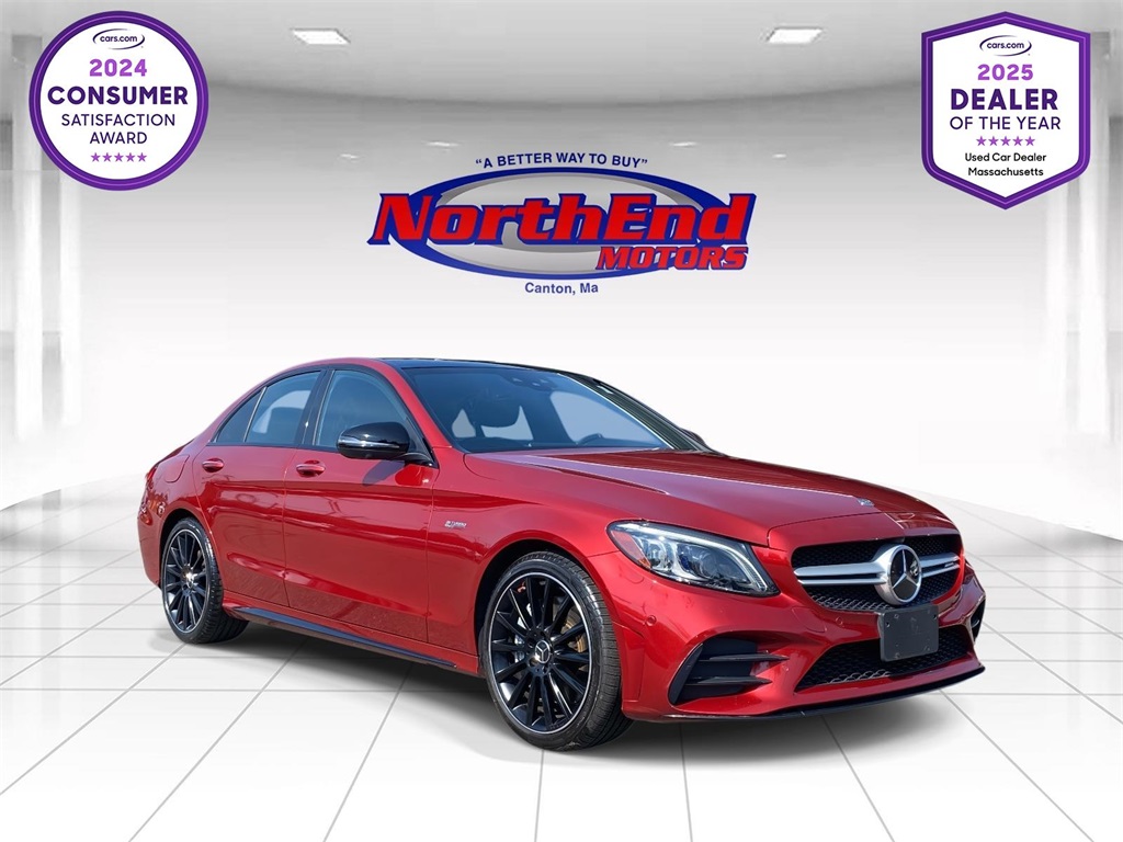 2020 designo Cardinal Red Metallic Mercedes-Benz C-Class C 43 AMG AWD Sedan