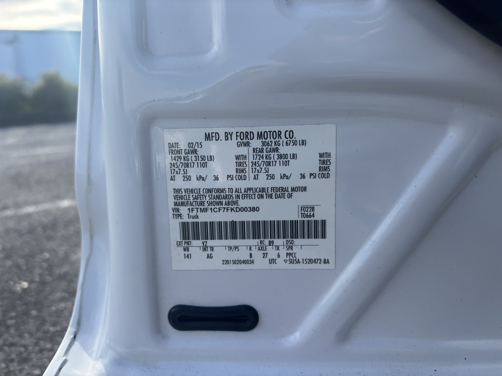 Photo of 2015 Ford F-150 XL in Jacksonville, NC - 27,  2015 Ford F-150 XL:16749GA