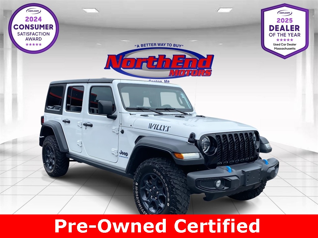 2023 Bright White Clearcoat Jeep Wrangler 4xe Willys 4xe 4X4 SUV