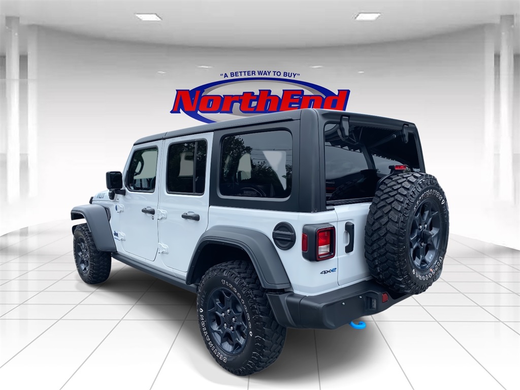 2023 Bright White Clearcoat Jeep Wrangler 4xe Willys 4xe 4X4 SUV