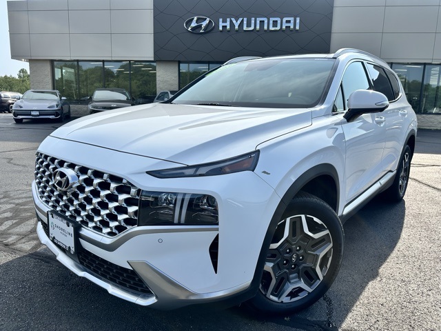 2023 Serenity White Pearl Hyundai Santa Fe Plug-In Hybrid Limited AWD SUV
