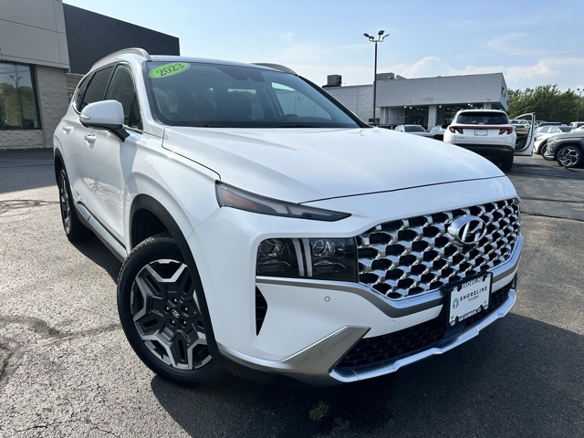 2023 Serenity White Pearl Hyundai Santa Fe Plug-In Hybrid Limited AWD SUV
