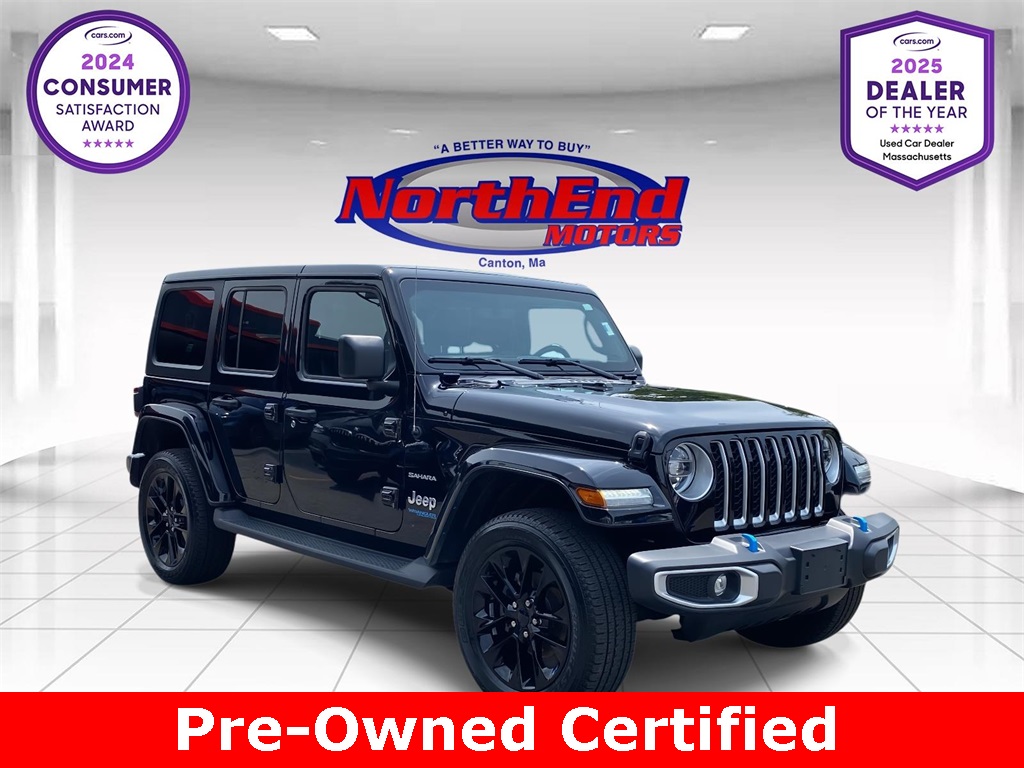 2022 Black Clearcoat Jeep Wrangler 4xe Unlimited Sahara 4xe 4X4 SUV