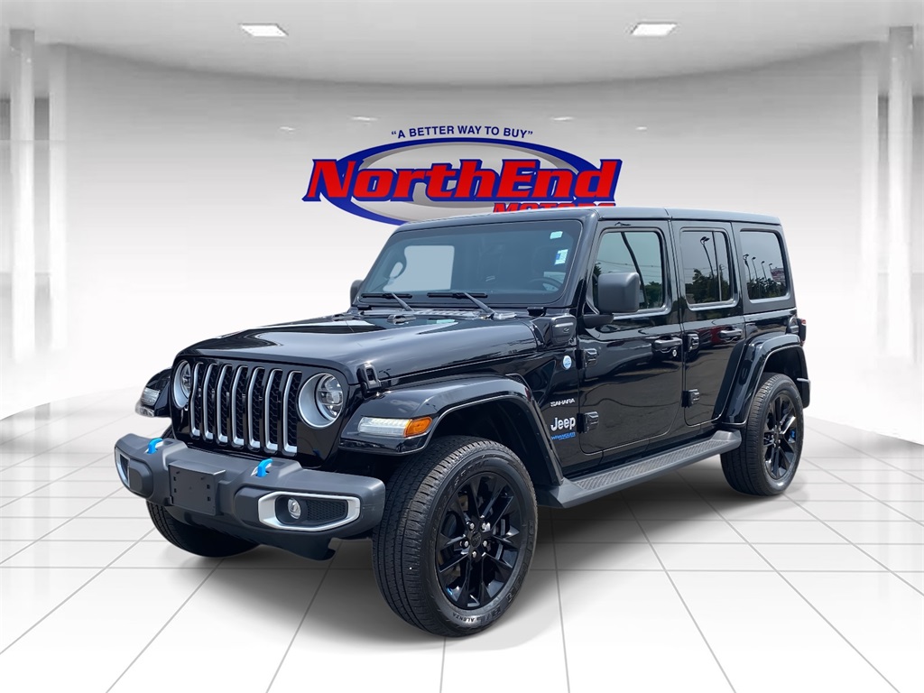 2022 Black Clearcoat Jeep Wrangler 4xe Unlimited Sahara 4xe 4X4 SUV